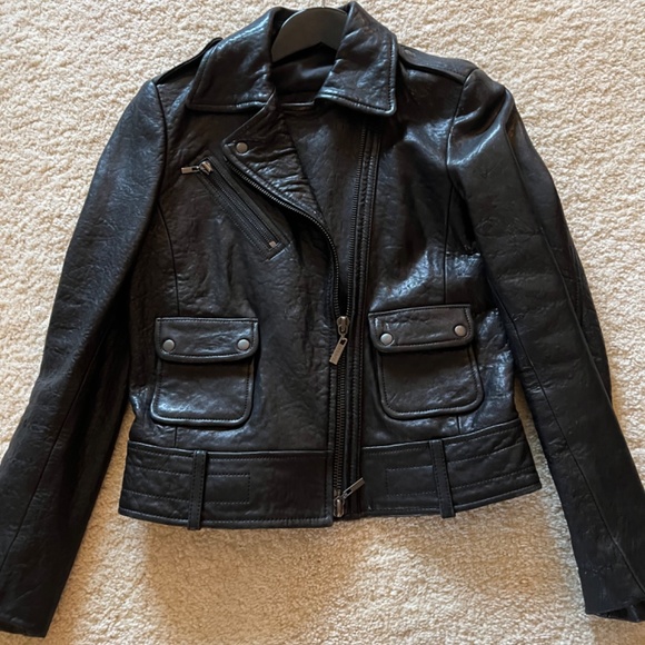 Theory Leather Jacket - Picture 2 of 4